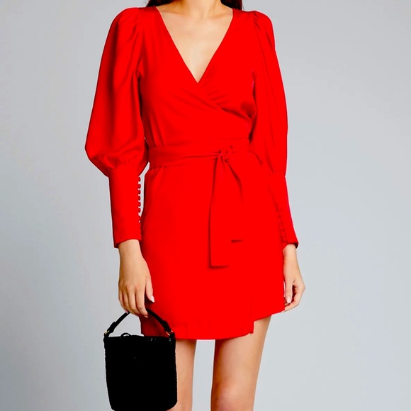 Rhode Dresses & Skirts - SOLD RHODE Frankie Blouson-Sleeve Wrap